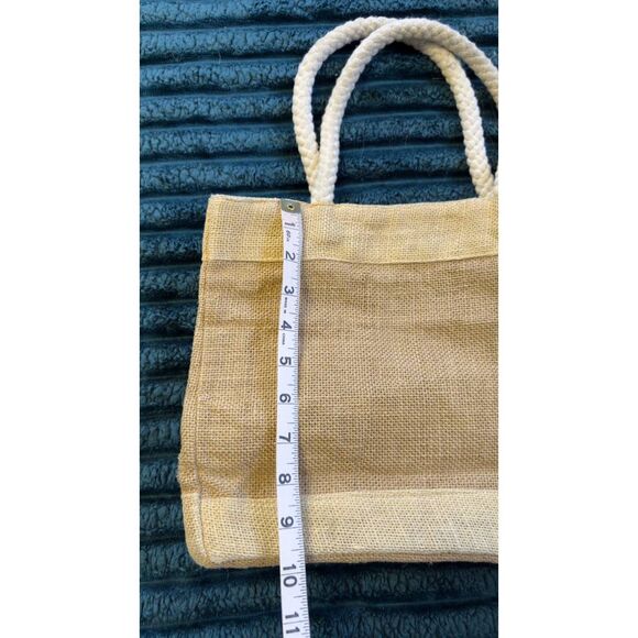 Vintage Trader Joe’s Jute Rope Handle Tote Bag Rare - Picture 10 of 10
